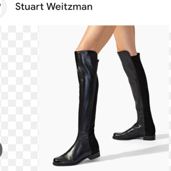 Stuart Weitzman Shoes - Stuart Weizmann Iconic 50/50 Black Leather Over the Knee Women’s Boot 7.5M NIB